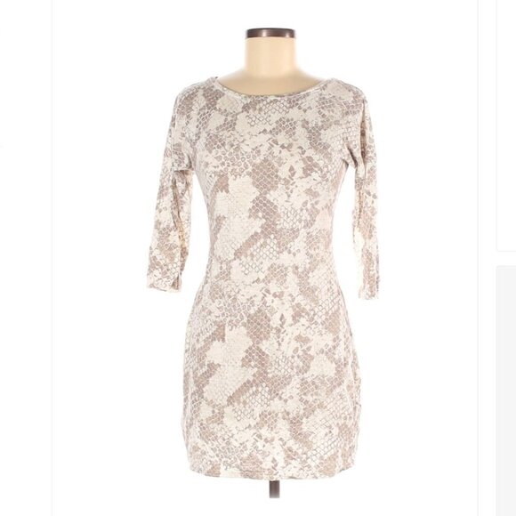 EXPRESS Casual Snakeskin Dress Size S - Picture 1 of 3